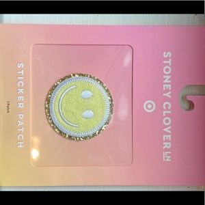 NWT Stoney Clover Lane pink 'smiley' patch